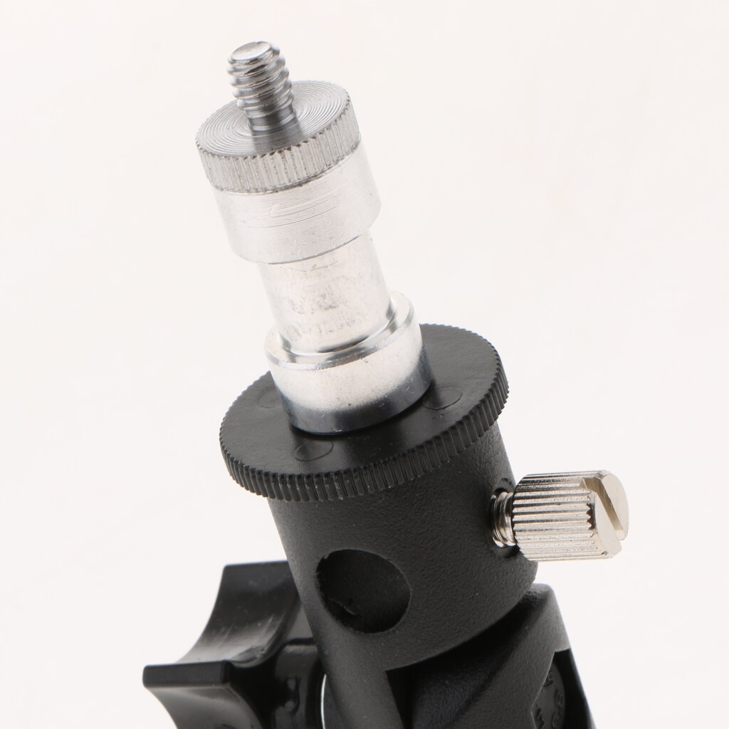 FLH-I Metal Swivel Umbrella Adapter Studio Flash Light Stand Mount Bracket Holder