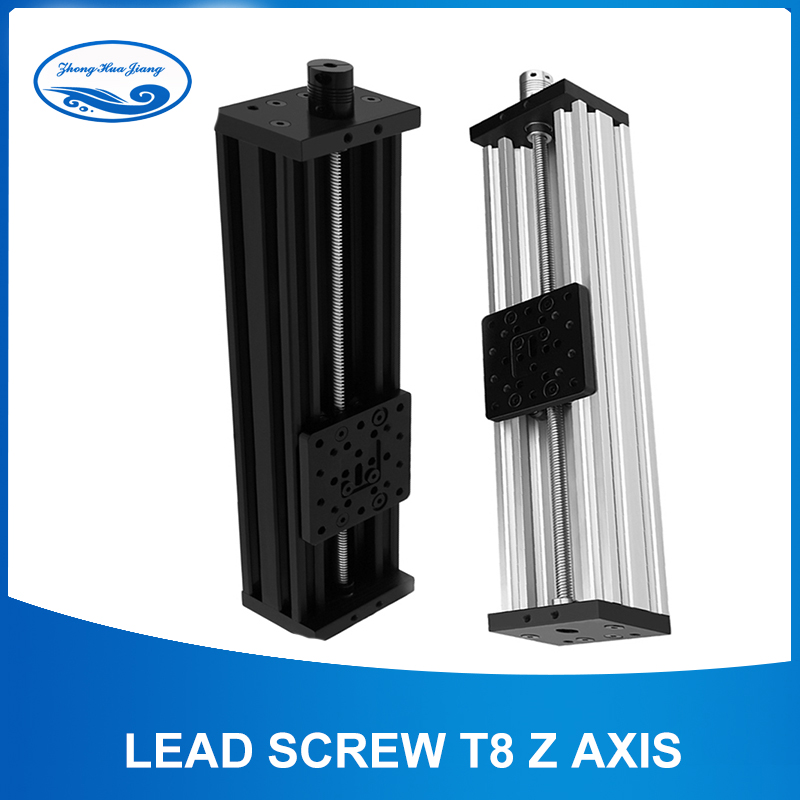 Lead Screw T8 Z Axis 3d Printer Open builds Z-axis Diy C-beam CNC Sliding Table 300mm 400mm 350mm Linear Actuator Bundle Kit