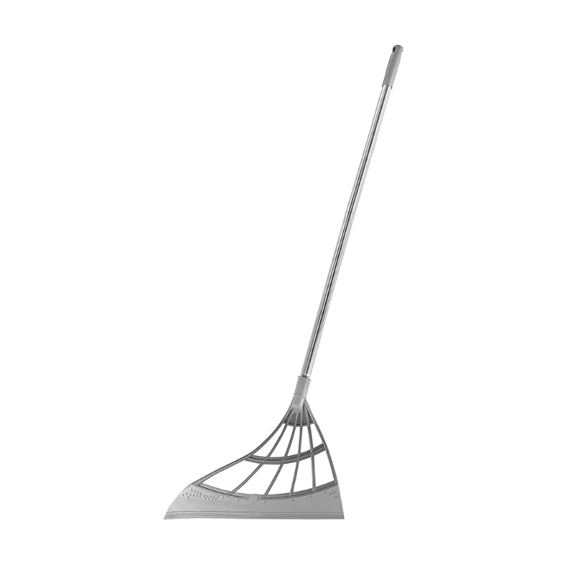 Balai magique multifonction 2 en 1, balayeuse sèche facilement le sol et élimine la saleté, de poignée suspendue pour le bureau et la maison: Gris clair