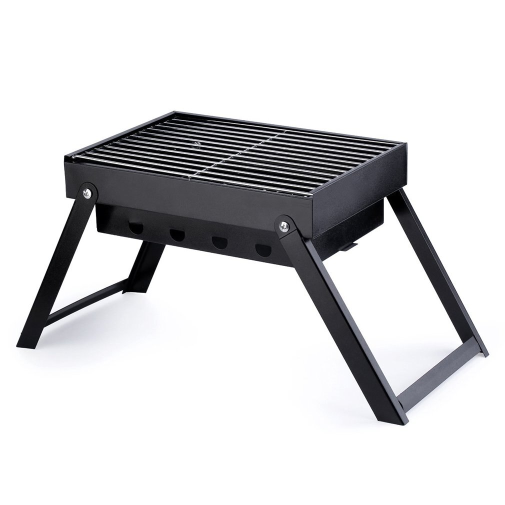 Alocs Outdoor Houtskool Bbq Grill Roker Outdoor Draagbare Camping Picknick Prachtig Ontworpen Duurzaam Prachtige: Default Title