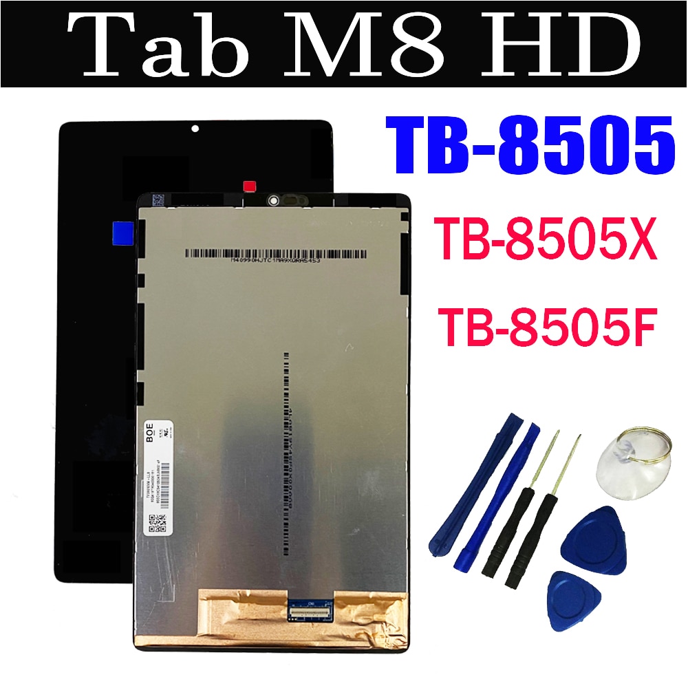 8.0&quot; For Lenovo Tab M8 HD PRC ROW TB-8505X TB-8505F TB-8505 LCD Display Touch Screen Digitizer Assembly+tool