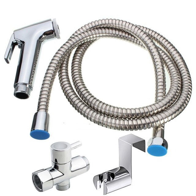 Bidet Shower Toilet Spray Shower Ducha Hygienic Handheld Bidet Toilet Douche Shower Douchette Toilette Douche Portable Bidet: bidet set5