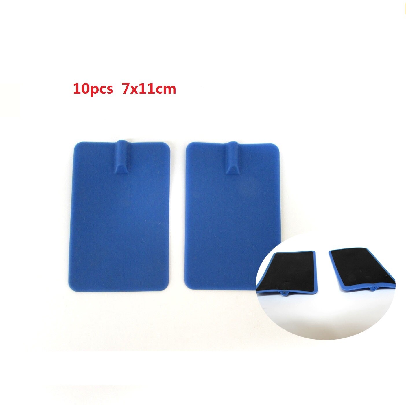 Replace Paddle for EMS Body Slimming Device Silicon EMS Electrodes Conductive Pads Neck Arm Muscle Exercise Wasit Massage: 10pcs 7x11cm