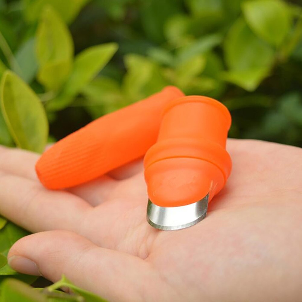 Havearbejde haveplukning tommelfinger cutter med anti-cut finger dæksel til grøntsager skæring  ud88