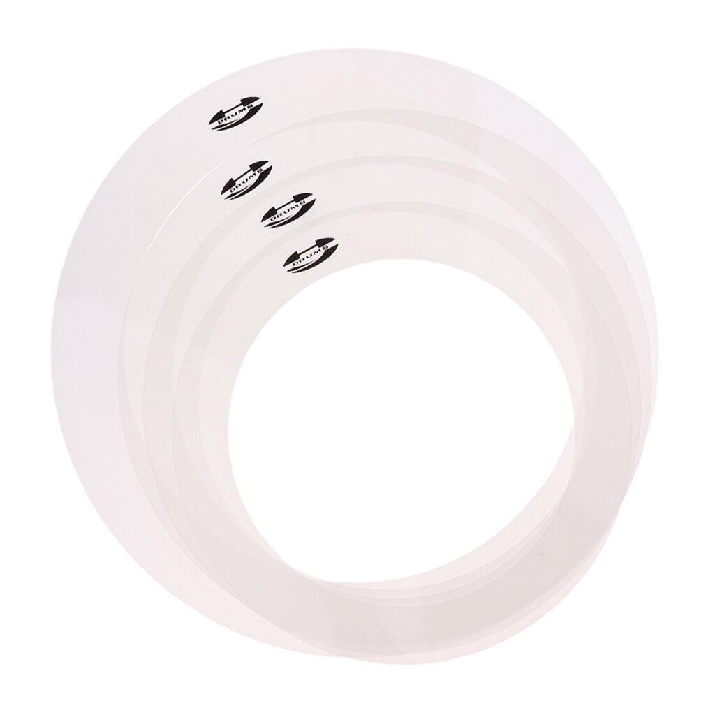 4 Pack Drum Mufflers Dampening Rings Tone Control for Drummer Percussionist Musical