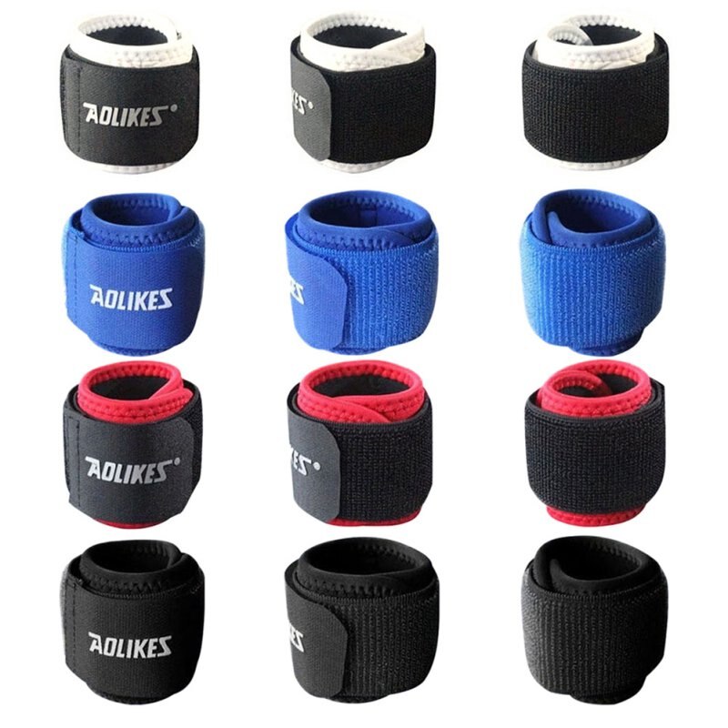 Deportes banda elástica para el pelo para baloncesto pulsera de muñeca banda en pelota de Ping-Pong de deportes al aire libre de seguridad proteger AOLIKES