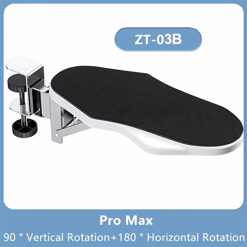 Reposabrazos de ordenador para escritorio, soporte de reposamuñecas ergonómico ajustable para teclado, extensor de reposabrazos, soporte giratorio para alfombrilla de ratón: YELLOW