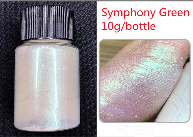 Poudre de Mica pour ongles, pigment symphonique, perle, effet sirène, pour peinture en résine, fabrication de bijoux, colorants nacrés: Bleu