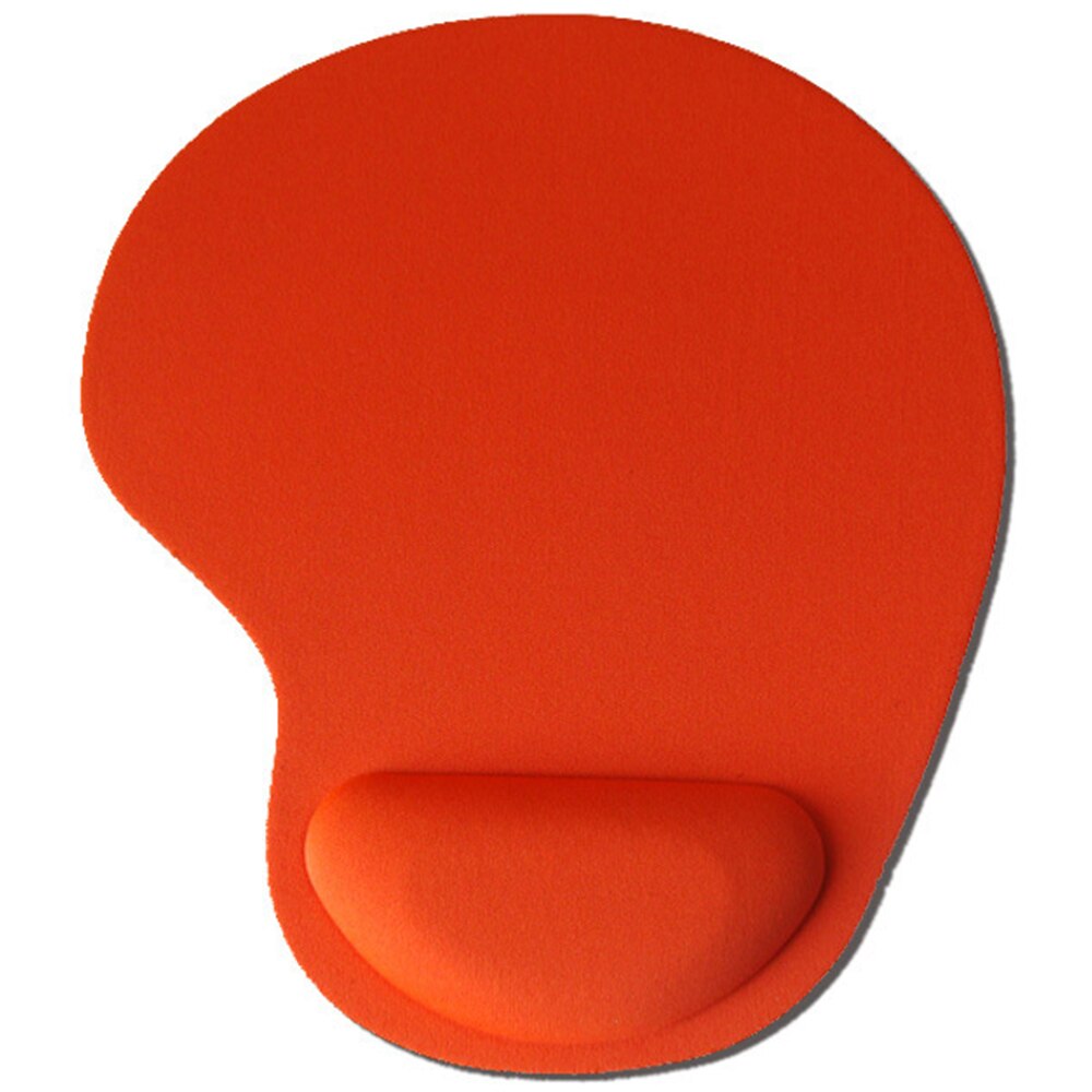 Tapis de souris EVA de couleur unie, tapis de Table de jeu confortable avec Support de poignet antidérapant: type B orange