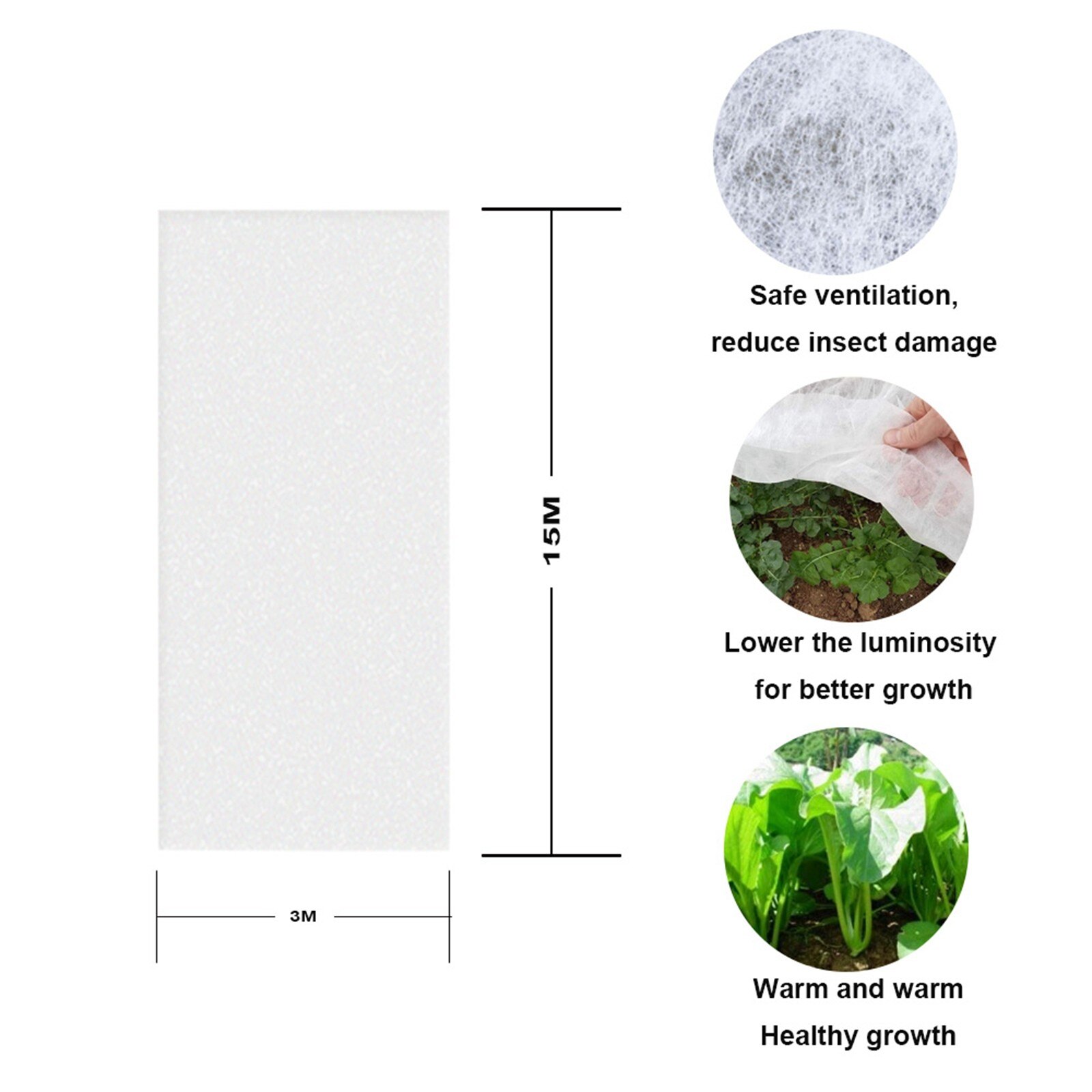 Garden Fabric Plant Care Cover Outdoor Frost Protection Blanket Floating Row Crop Cover Garden Prevent Bird Mesh Netting Cloth