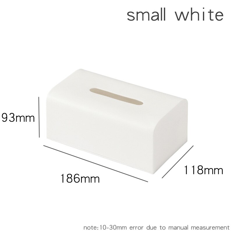 Scatola di fazzoletti di plastica per uso domestico scatola di fazzoletti di carta quadrata porta tovaglioli per auto scaffale di stoccaggio per cucina scatole di fazzoletti semplici ed eleganti: zhijinhe01sl-bai-xia