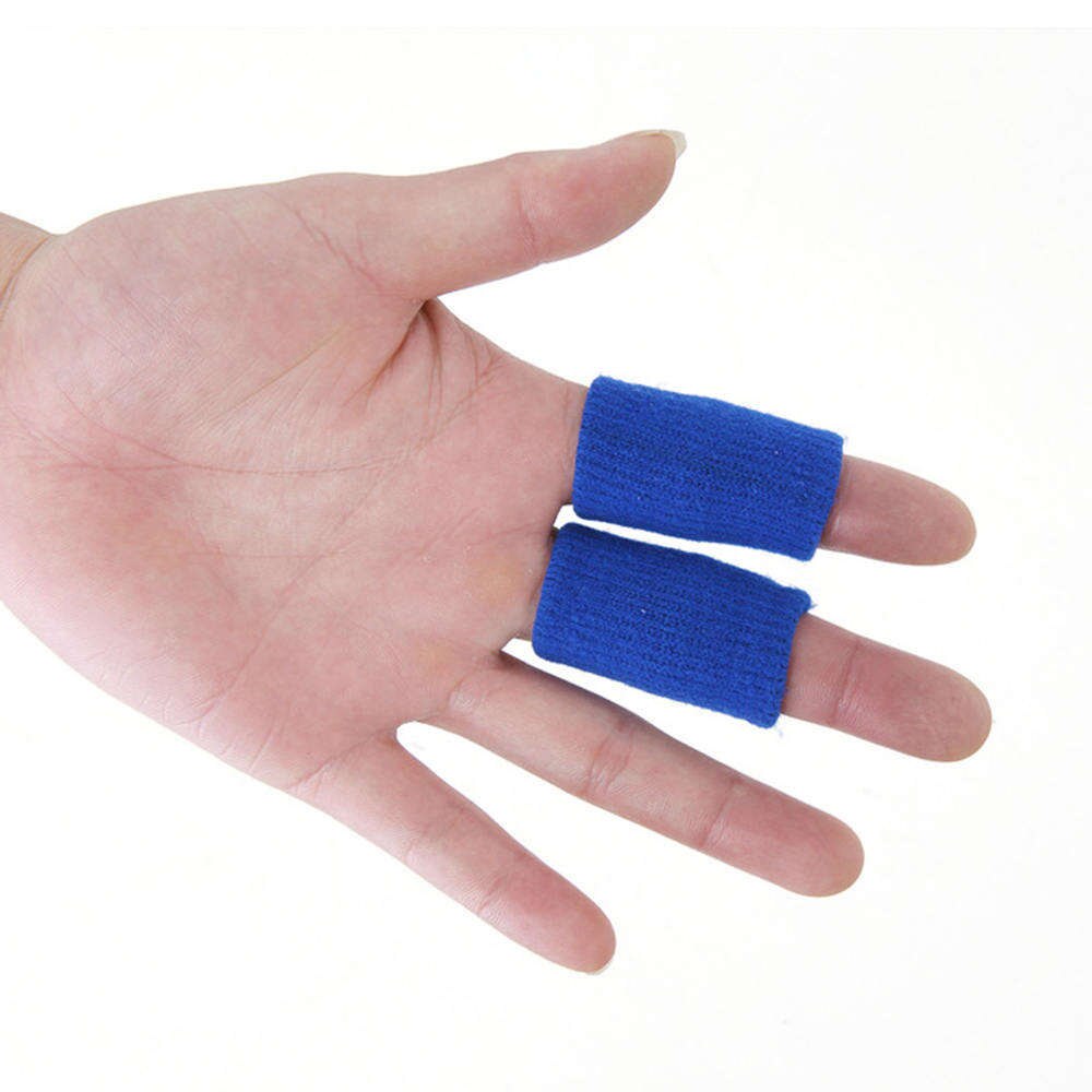 10pcs Sports Finger Cover Sweatband Stretchy Wrap Finger Sleeve Arthritis Support Volleyball Finger Protection