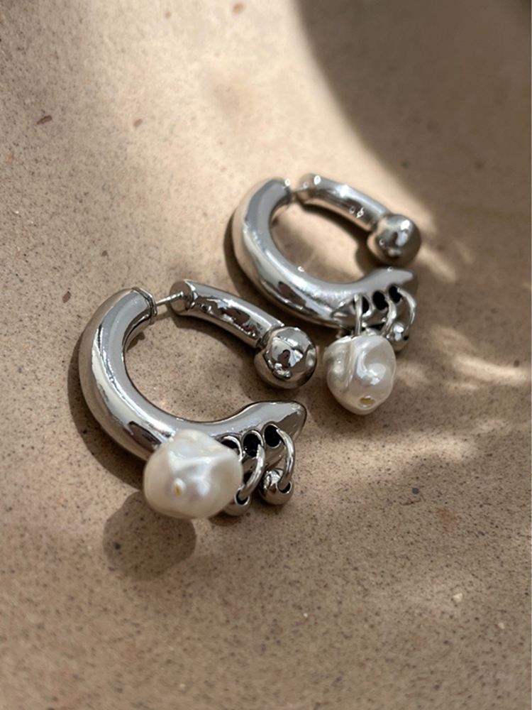 Brincos chiques com pingente de pérola podem ser destacáveis antes e depois de usar brincos femininos da moda INS, acessórios de joias, presente