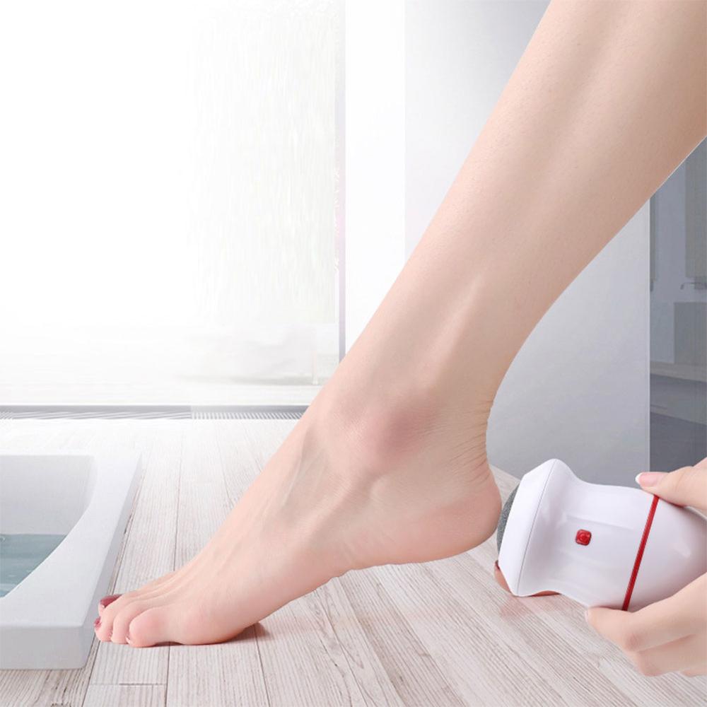 Ladattava sähköinen jalkahiomakone viila tyhjiö kuolleen ihon ihokovettuma poistoaine jalka pedikyyri työkalut jalkojen hoito jalka hiomakone
