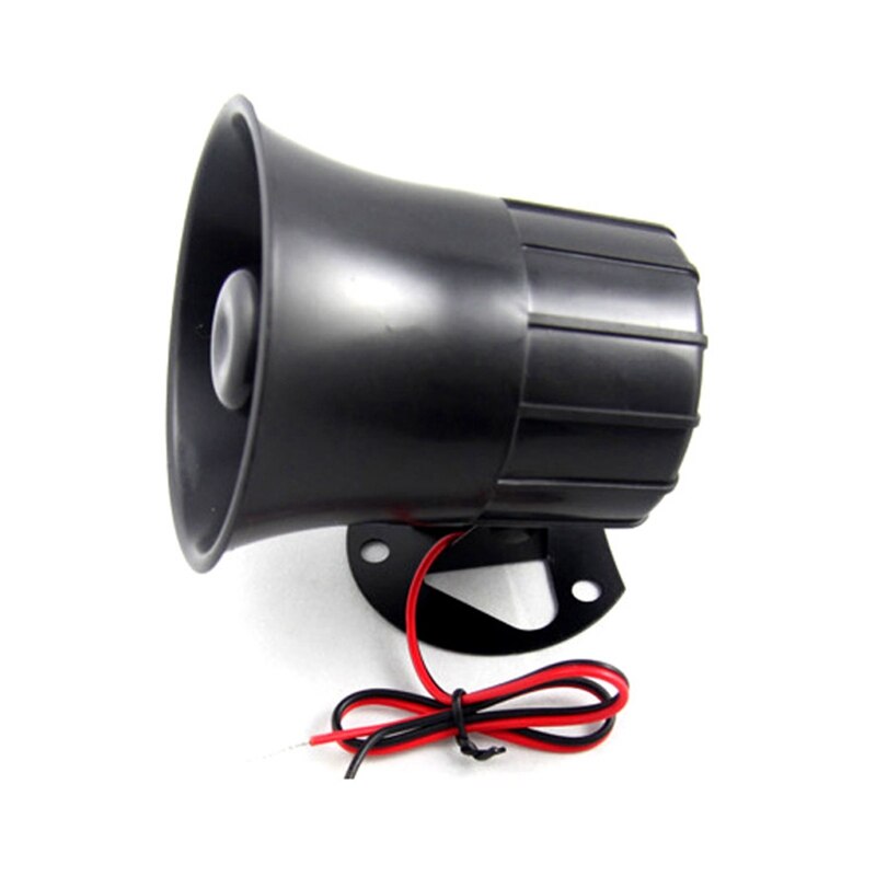 DC12V Car Alarm Siren Wire Loud Alarm Auto Horn 115Db Exterior Sirena Alarma Speaker For Alarm System 15W