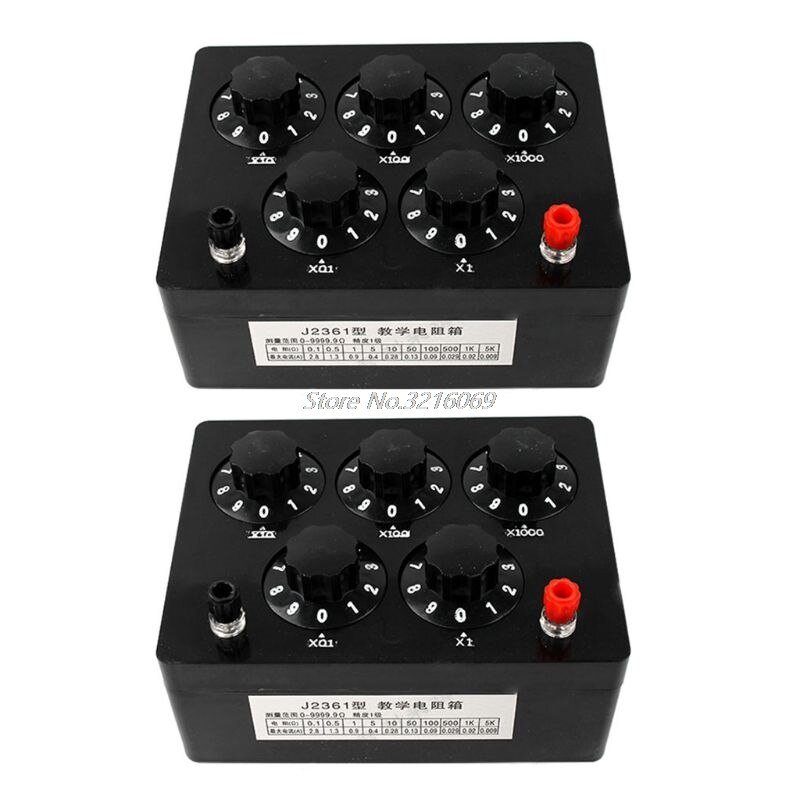 0-9999.9 Ohm Variable Resistance Box Decade Resistor Experimental Equipment For Physical School Teaching Whosale