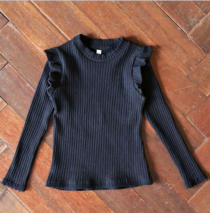 2020 nuove ragazze balze t di autunno del cotone completa del manicotto di modo delle ragazze superiore 2-7 anni YC817