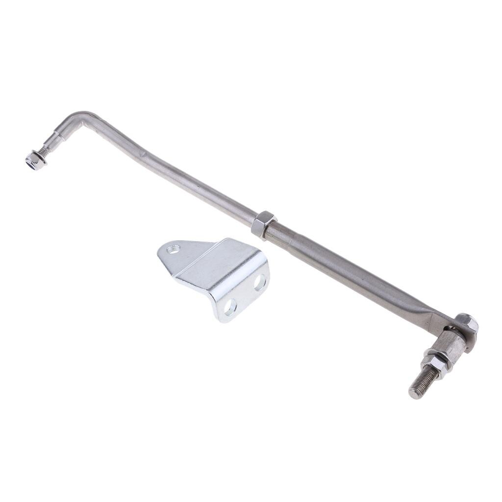 Barra de dirección fueraborda de acero inoxidable, palanca de acelerador de enlace de 33cm / 13 pulgadas, duradera y resistente a la corrosión
