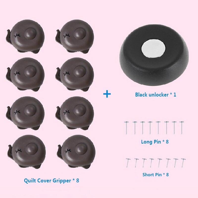 8 stuks panda dekbedovertrek gripper dekbed clip gesp beddengoed dekbed zak houder klem sluiting set handig eenvoudig te gebruiken met magneet: 5