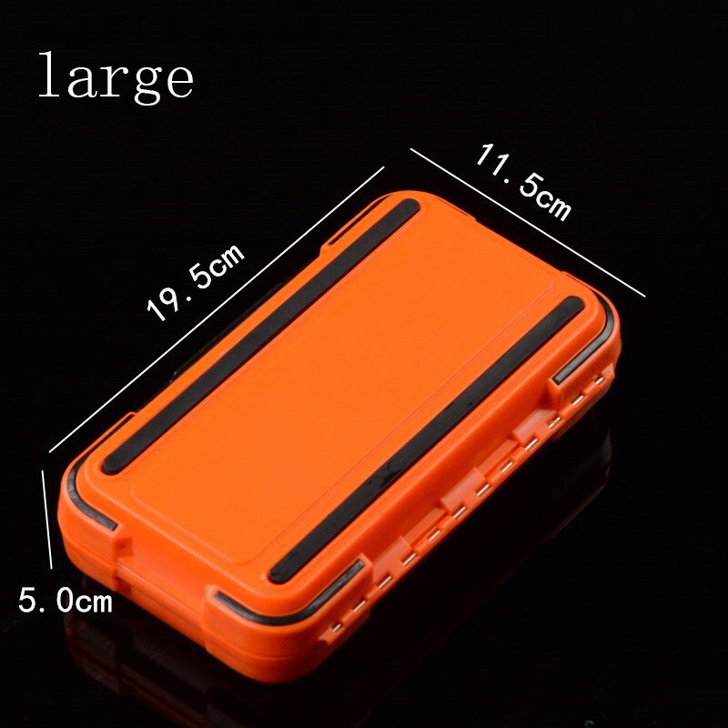 Viskoffer, dubbelzijdige viskoffer, multifunctionele viskoffer, accessoiresdoos, minnows, aas, visgerei container: Grote sinaasappel