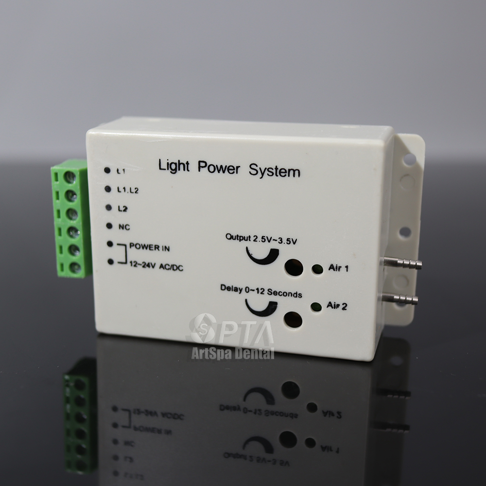 Dental Control Box Fiber Optic high speed Handpiece Light Power control box 12-24V