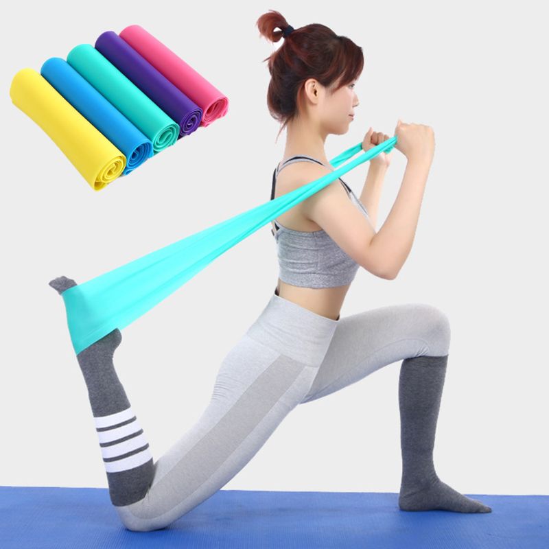 Yoga Pilates Resistance Band Stretching Pull Up Elastic Loop Strength Training