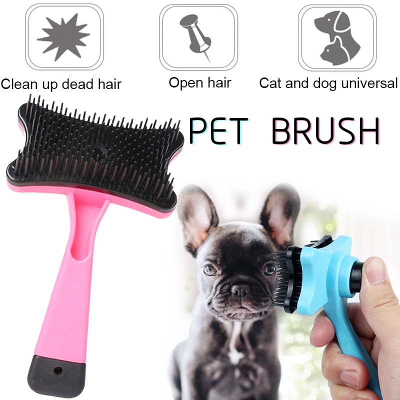 Pet Hair Kam Huisdier Shampoo Borstel Plastic Hond Borstel Puppy Kat Kaarden Bont Professionele Duurzaam Rake Brush Tool Pet Cleaning