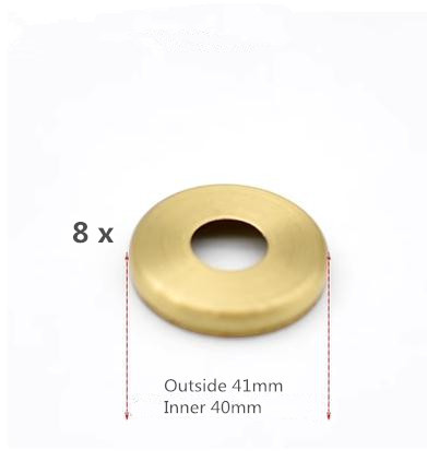 M10 See Durcheinander Gefaltet Runde Kappe Glas Keramik Mund Kappe Hohl Rohr Abdichtung Runde Blatt Beleuchtung Zubehör DIY Lampenschirm Abdeckung: Gold