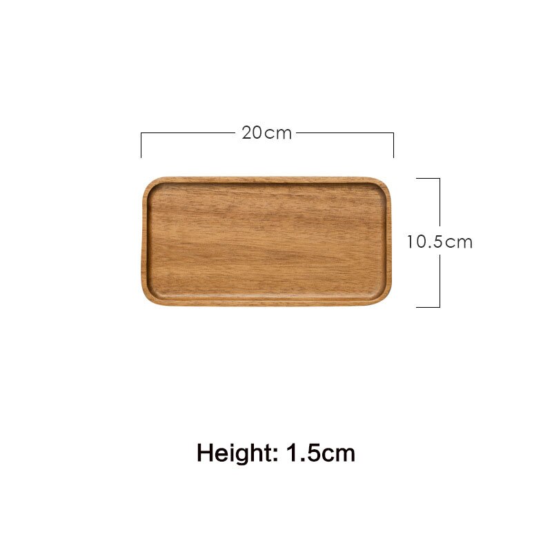 Plateau De Service En Bois D'acacia Massif - Planche à Charcuterie, Fromage, Fruits - Design Avec Bords Relevés
