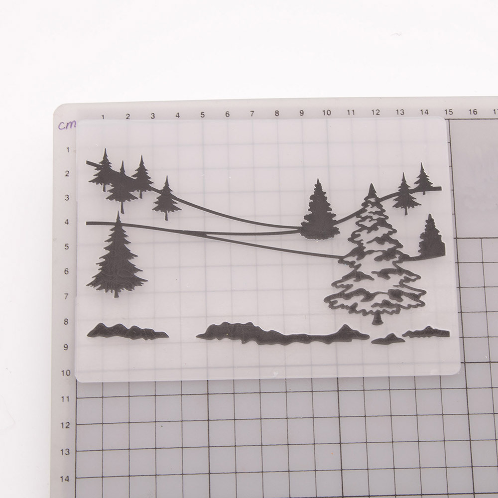 Flower tree Embossing Folders For Christmas Card Making Supplies Paper Craft Scrapbooking Plastic Embosser Stencil: Embossing Folders 14