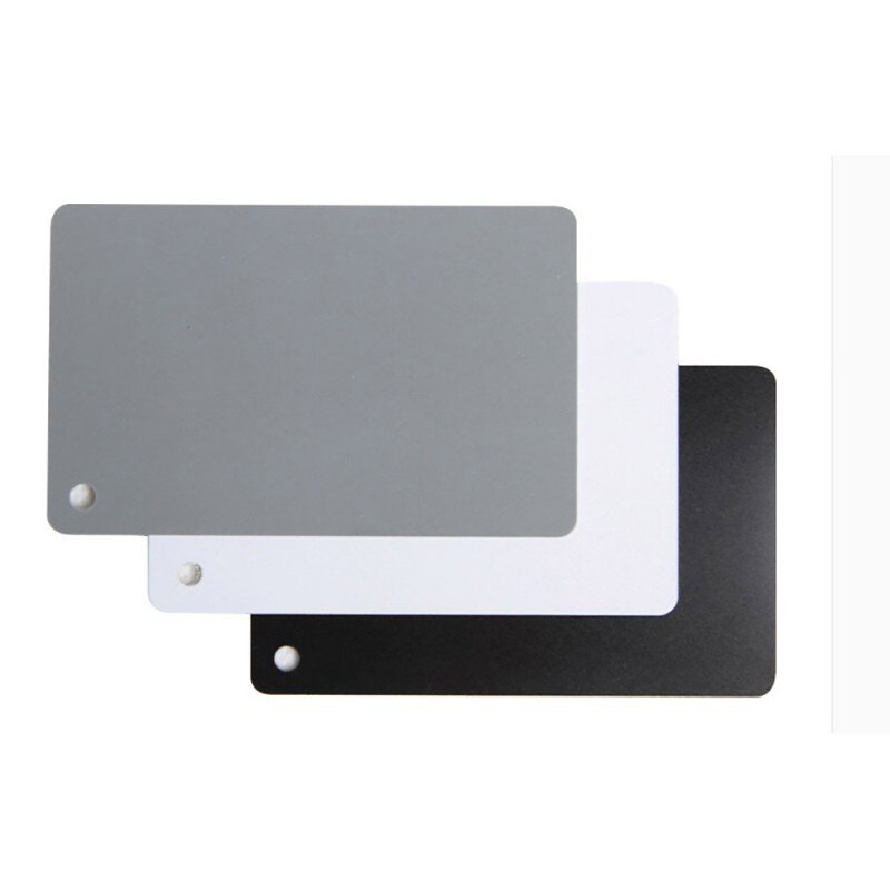 Calibration Camera Checker Gray Card Black Gray White Balance Card 18% Exposure Photography Card Neck Strap