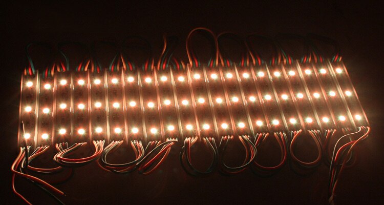 DHL LED RGB module light SMD 5050 IP 65 waterproof LED modules sign letters LED back light 3 led 0.72W 42lm DC 12V
