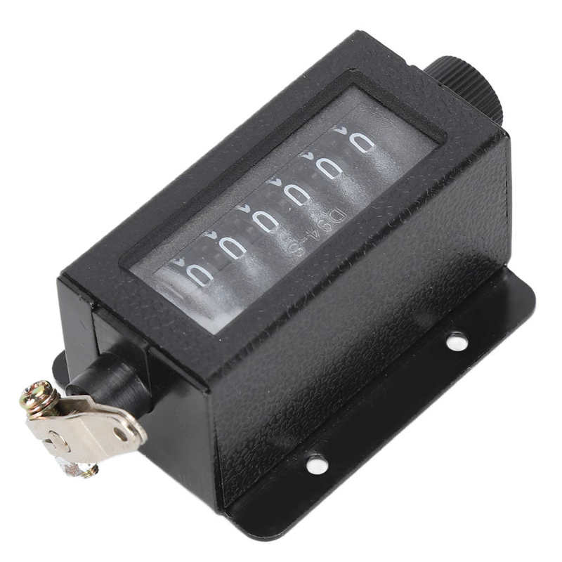 Mechanical Counter 6 Digit Hand Pull Stroke Tally Counter with Spring for Punch Press D94-S Manual Tally Counter