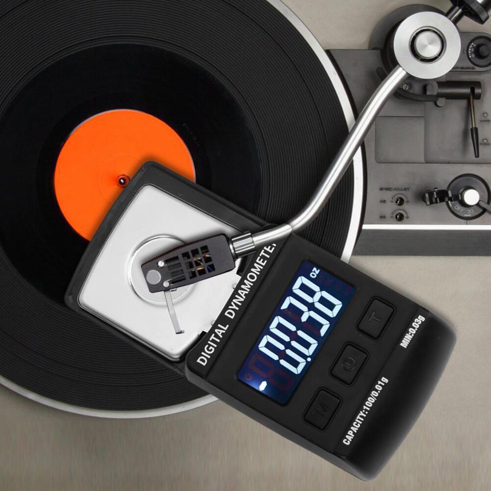 Vinyl Record Player Stylus Pin Force Gauge High Accurancy LCD Digital Display Turntable Stylus Pin Force Scale