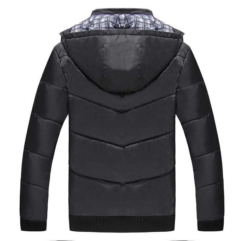 NaranjaSabor Men's Winter Jacket Mens Hooded Loose Casual Coat Thick Warm Outwear Windproof Male Brand Clothing M~4XL N582