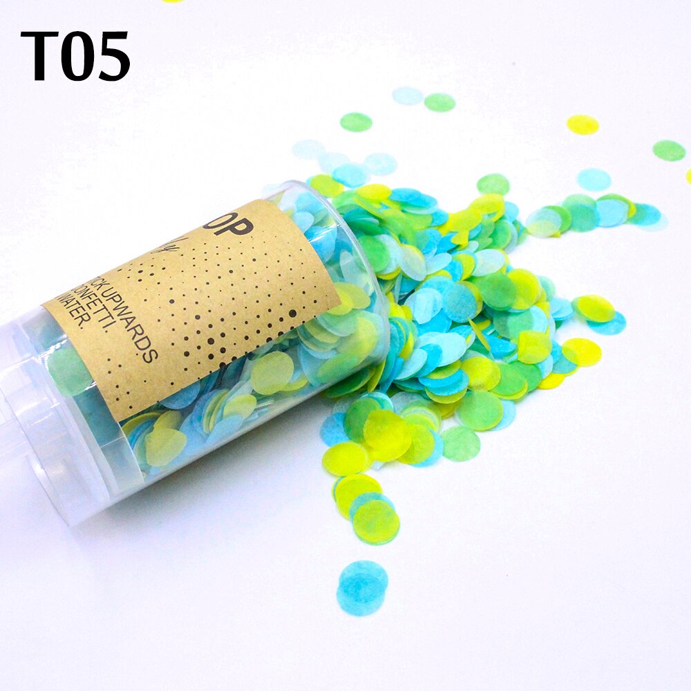 Push Pop Party Confetti Round Tissue For Happy Birthday Decoration Engagement Wedding Decor Gender Reveal Party Supplies: T05