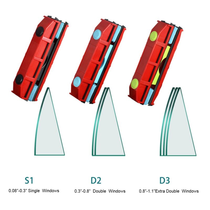 Dubbelzijdige Magneet Glazenwasser Geschikt Voor 2-28mm Dubbele Dikke Glas Schoon Handiger Efficiënte cleaning Tools