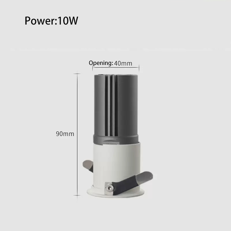 Led Mini spotlights COB Spot Lights Adjustable Angle Foco 15 Degrees Small Ceiling Lamp Recessed Round Opening 30mm Anti Glare: L / pink