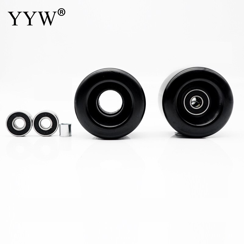 4Pcs Wielen Pu 82a 58X32 Mm Quad Rolschaatsen 2 Rij Lijn Weg Sliding Schaatsen Schoenen Sneakers met Kogellager Witte Accessoires