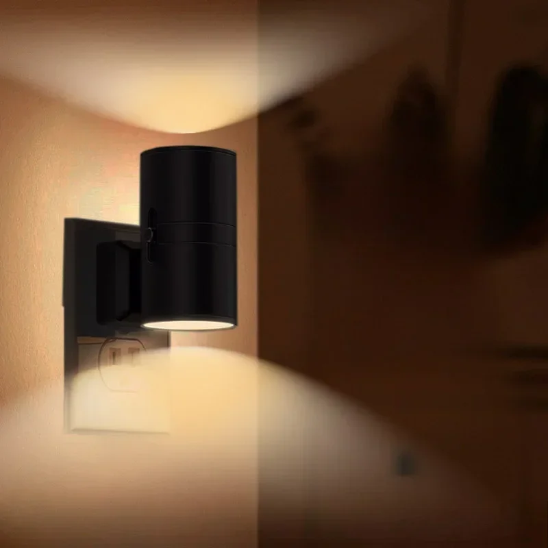 Veilleuse LED à brancher le capteur du crépuscule à l'aube, luminosité réglable, veilleuses à intensité variable pour cuisine, couloir, chambre à coucher, escaliers