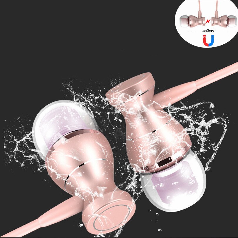 Metalen magnetische in-ear oordopjes met helderheid stereo voor panasonic toughbook cf -f9 cf-r8 cf-t8 fone de ouvido