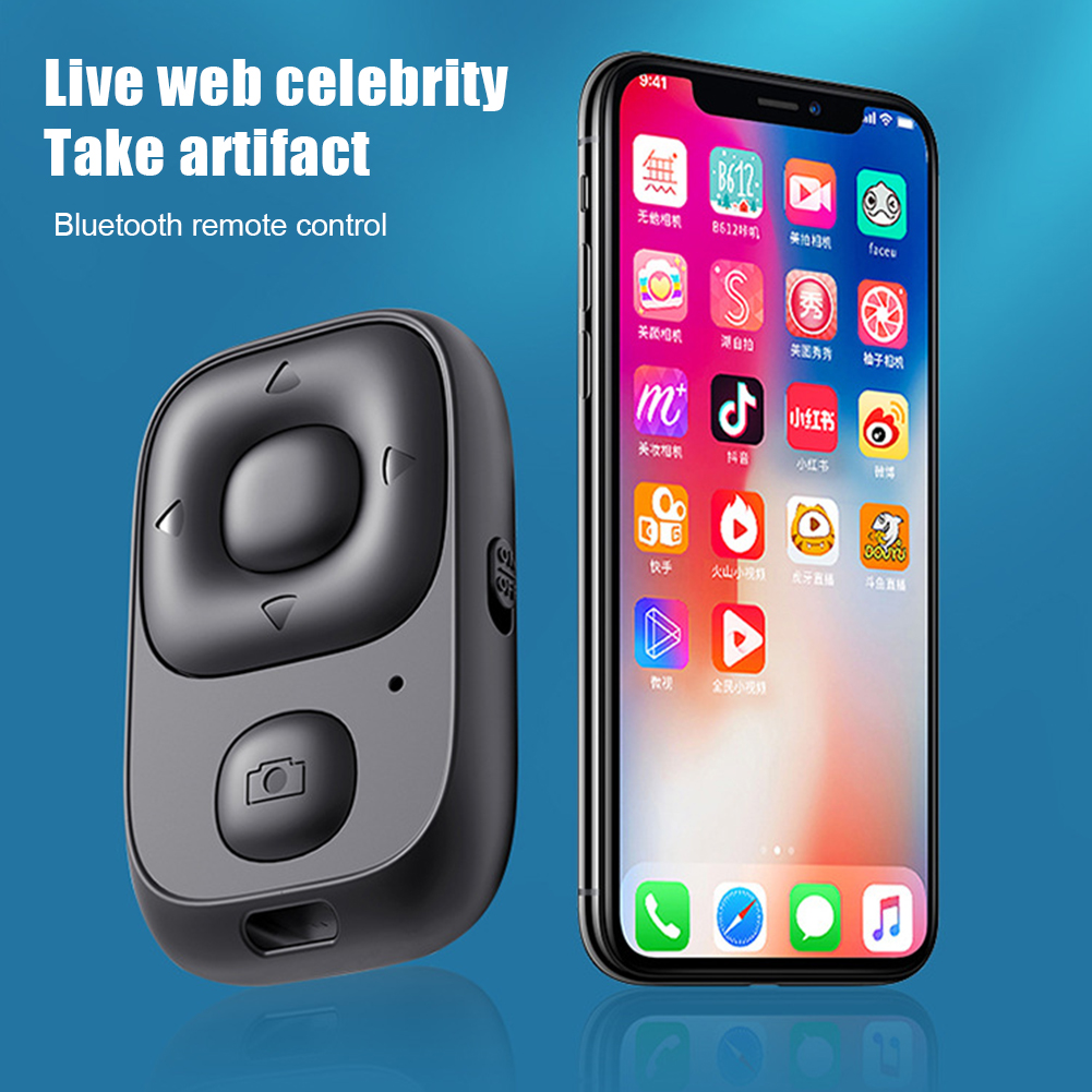 Pulsante di controllo remoto ricaricabile Bluetooth compatibile Controller Wireless Selfie Camera Stick rilascio dell&#39;otturatore per telefoni e-book