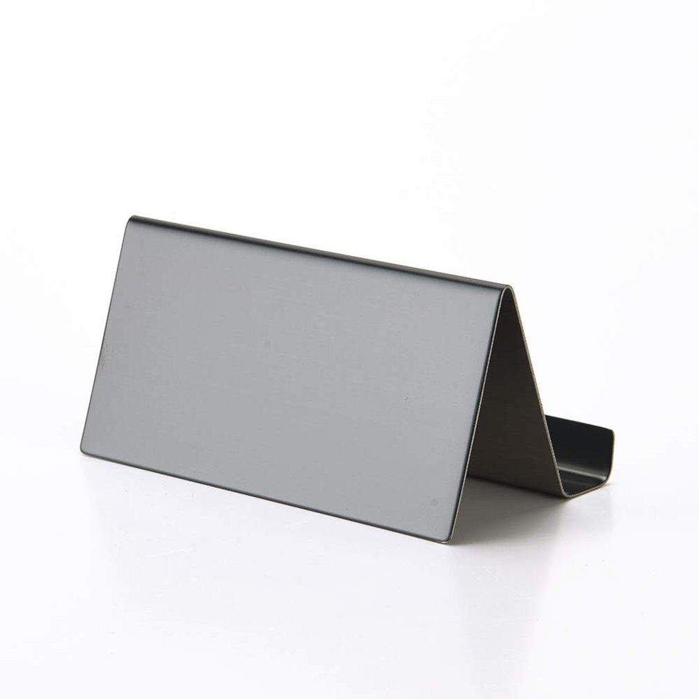 Stainless Steel Business Card Holder For Desk Office Visiting Cards Collection Organizer For ID Cards