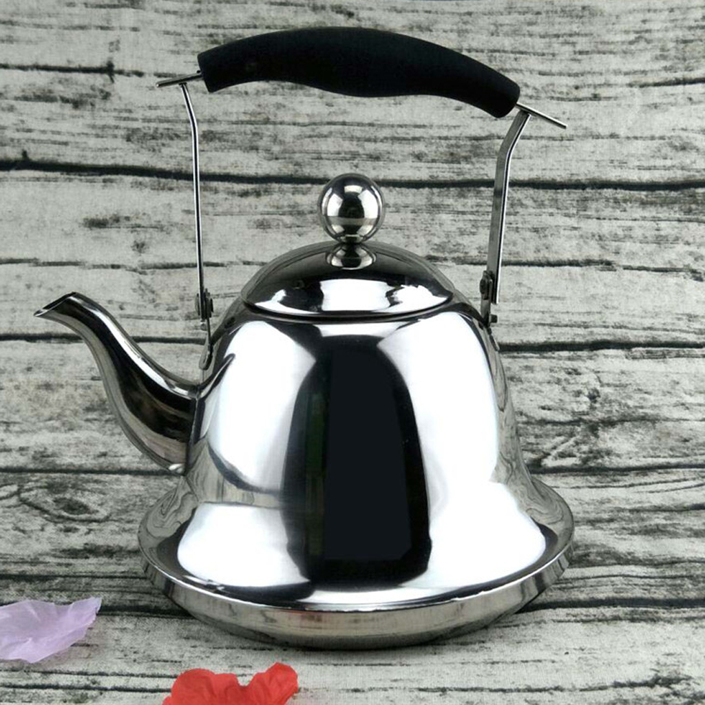 Edelstahl Teakettle Gekocht Wasser Topf Küche Restaurant Versorgung 1,2, 3L für Heimat Hotel Camping Reise