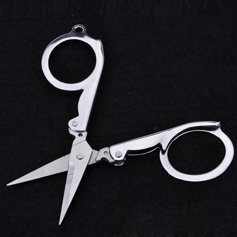 Durable Folding Scissors Medium Trip Foldable Carry-on Portable Small Scissors School Home Office Art Supplies Accessories