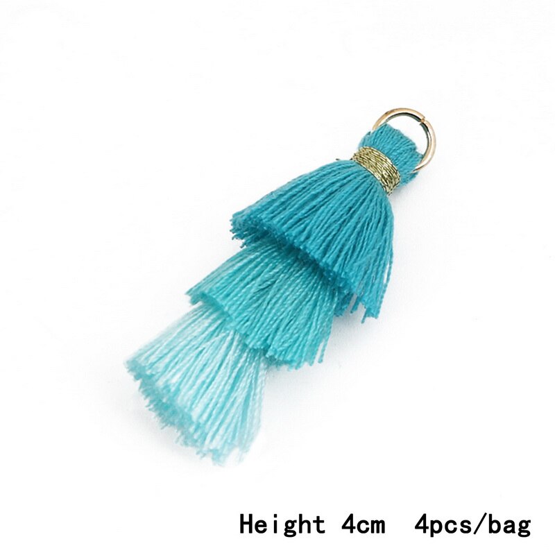 Nieuwste 3 lagen polyester katoenen kwastjes bedels voor oorbellen ketting sieraden doe-het-zelf bevindingen maken rugzak decoratie: 07