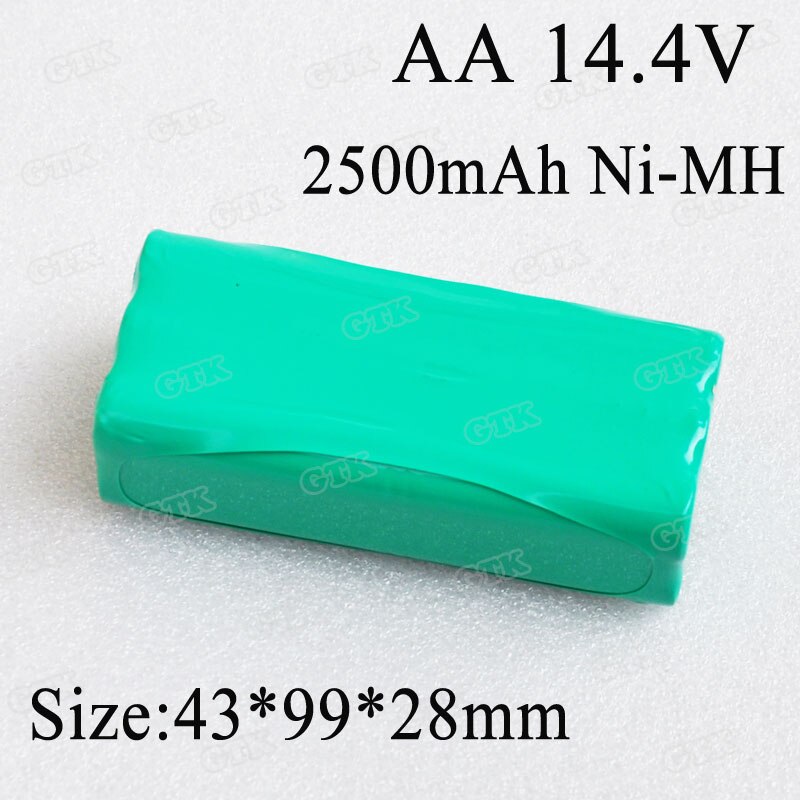 14.4v battery 14.4v Ni-mh AA 2500mah battery pack rechargeable for X600 ZN605 606 609 R1-L083B R1-L081A vacuum cleaner