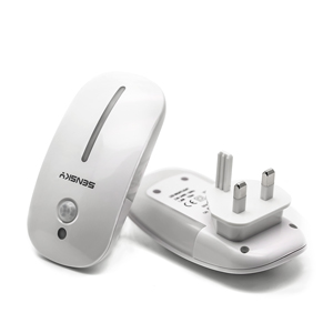 Sensky 110V 220V Pir Motion Sensor Led Nachtlampje 2 Modus Kids Draadloze Muur Nacht Lamp Voor Kid slaapkamer: UK plug