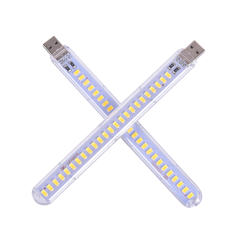 5v x 12w usb led natlampe 24 led'er usb læsebordlampe boglamper