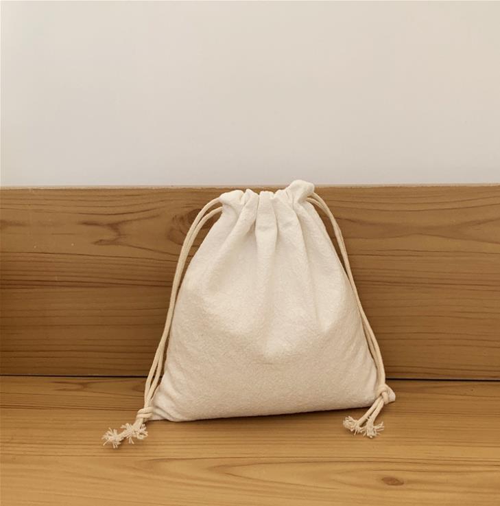 Lattice Cotton Fabric Floral Drawstring Storage Pouch Packaging Coin Purse Lipstick Jewelry Organizer Christmas Bag: Clear